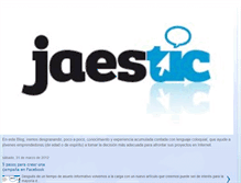 Tablet Screenshot of jaestic.blogspot.com
