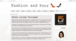 Desktop Screenshot of fashionandpoor.blogspot.com