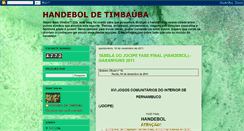 Desktop Screenshot of handeboldetimbauba.blogspot.com