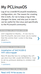 Mobile Screenshot of mypclinuxos.blogspot.com