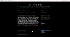 Desktop Screenshot of definitivegaze.blogspot.com