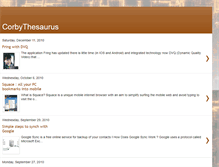 Tablet Screenshot of corbythesaurus.blogspot.com