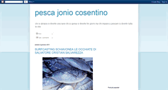 Desktop Screenshot of pescajoniocosentino.blogspot.com