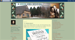 Desktop Screenshot of greeniowawedding.blogspot.com