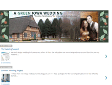 Tablet Screenshot of greeniowawedding.blogspot.com