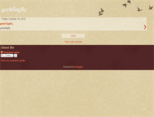 Tablet Screenshot of geekflagfly.blogspot.com