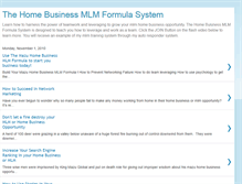 Tablet Screenshot of homebusinessmlmformula.blogspot.com