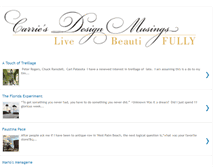 Tablet Screenshot of carriesdesignmusings.blogspot.com