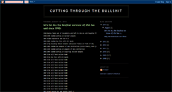Desktop Screenshot of cuttingthroughthebullshit.blogspot.com