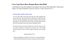 Desktop Screenshot of cara-cepat-kaya-raya.blogspot.com