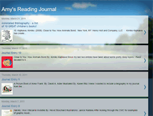 Tablet Screenshot of amysreadingjournal.blogspot.com