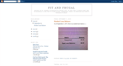 Desktop Screenshot of fitandfrugal.blogspot.com
