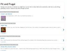 Tablet Screenshot of fitandfrugal.blogspot.com
