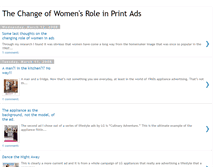 Tablet Screenshot of changeofwomensroleinads.blogspot.com