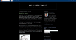 Desktop Screenshot of and-furthermore.blogspot.com