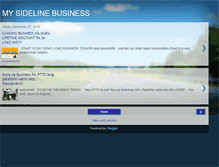 Tablet Screenshot of mysidelinebusiness.blogspot.com