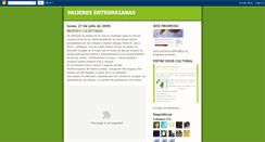 Desktop Screenshot of mujeresentrerrianas.blogspot.com