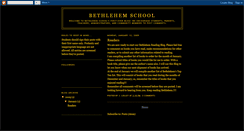 Desktop Screenshot of bethlehemschool.blogspot.com