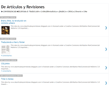 Tablet Screenshot of dearticulosyrevisiones.blogspot.com