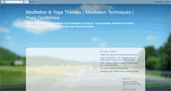 Desktop Screenshot of meditation-yoga-therapy.blogspot.com