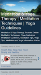 Mobile Screenshot of meditation-yoga-therapy.blogspot.com