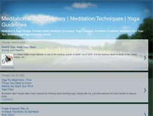 Tablet Screenshot of meditation-yoga-therapy.blogspot.com