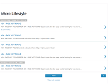 Tablet Screenshot of microlifesyle.blogspot.com