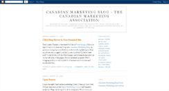 Desktop Screenshot of canadianmarketingblog.blogspot.com