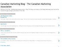 Tablet Screenshot of canadianmarketingblog.blogspot.com