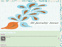 Tablet Screenshot of liljewelrylover.blogspot.com