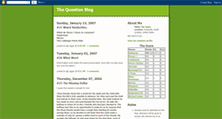 Desktop Screenshot of blogofquestion.blogspot.com