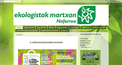 Desktop Screenshot of ekologistakmartxan-nafarroa.blogspot.com