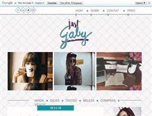 Tablet Screenshot of gabryellacabral.blogspot.com