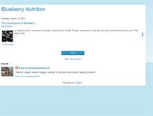 Tablet Screenshot of blueberrynutrition.blogspot.com