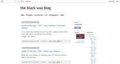 Desktop Screenshot of blackwax.blogspot.com