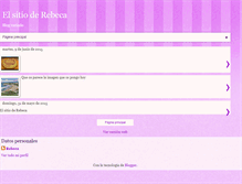 Tablet Screenshot of elsitioderebeca.blogspot.com