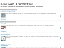 Tablet Screenshot of meinetauschflohmarktkiste.blogspot.com