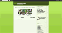 Desktop Screenshot of naturaanimaliablog.blogspot.com