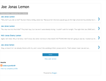 Tablet Screenshot of joejonaslemon.blogspot.com