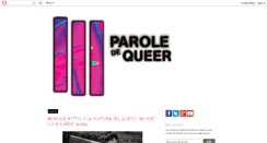 Desktop Screenshot of paroledequeer.blogspot.com