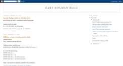 Desktop Screenshot of garyholmanblog.blogspot.com