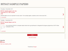 Tablet Screenshot of bitsatsamplepaper.blogspot.com