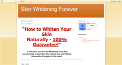 Desktop Screenshot of foreverskinwhitening.blogspot.com