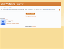 Tablet Screenshot of foreverskinwhitening.blogspot.com