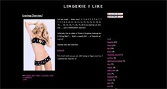 Desktop Screenshot of lingerie-i-like.blogspot.com