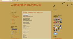 Desktop Screenshot of cikmayatmenekankeyboard.blogspot.com