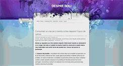 Desktop Screenshot of despre-boli.blogspot.com