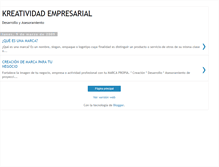 Tablet Screenshot of kreatividadempresarial.blogspot.com