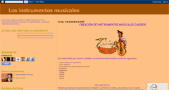 Desktop Screenshot of clasificacioninstrumentosmusicales.blogspot.com