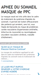 Mobile Screenshot of apnee-du-sommeil-masque.blogspot.com